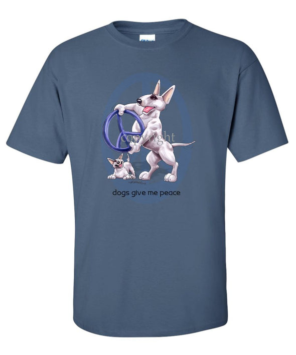 Bull Terrier - Peace Dogs - T-Shirt