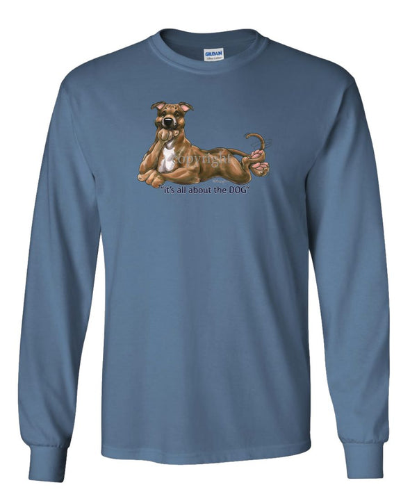 Staffordshire Bull Terrier - All About The Dog - Long Sleeve T-Shirt