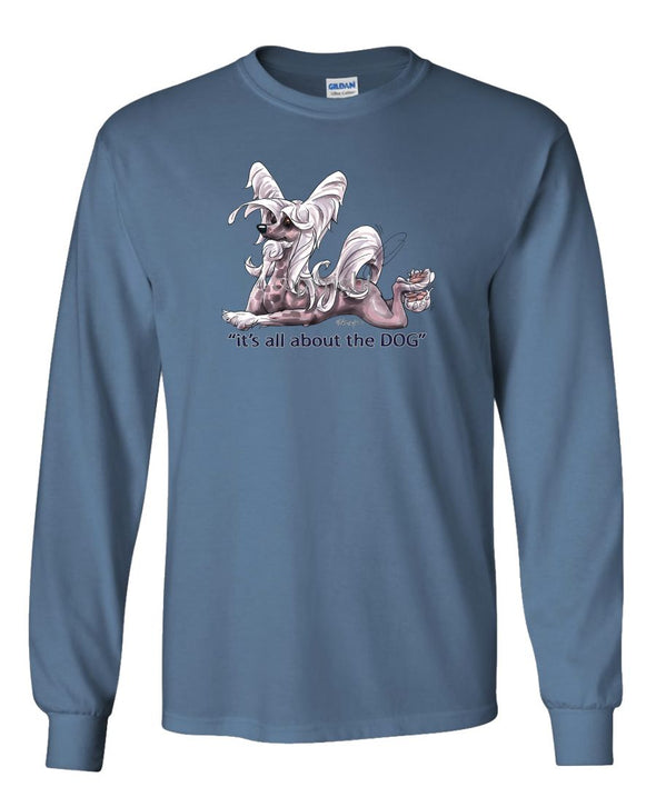 Chinese Crested - All About The Dog - Long Sleeve T-Shirt
