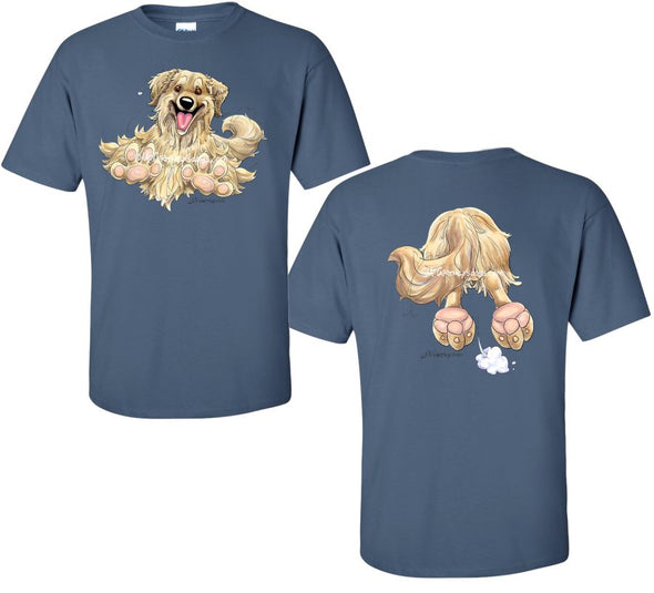 Golden Retriever - Coming and Going - T-Shirt (Double Sided)