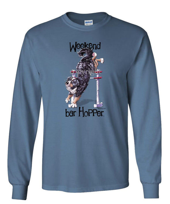 Bernese Mountain Dog - Weekend Barhopper - Long Sleeve T-Shirt