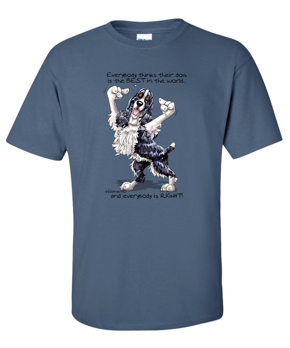 English Springer Spaniel - Best Dog in the World - T-Shirt