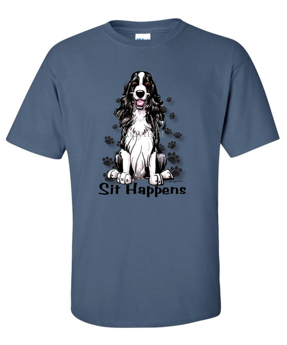 English Springer Spaniel - Sit Happens - T-Shirt