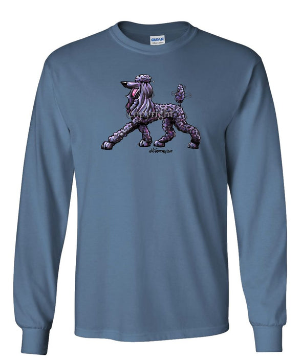 Poodle  Black - Cool Dog - Long Sleeve T-Shirt
