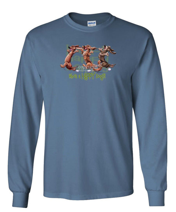 Dachshund - Group - Who's A Happy Dog - Long Sleeve T-Shirt