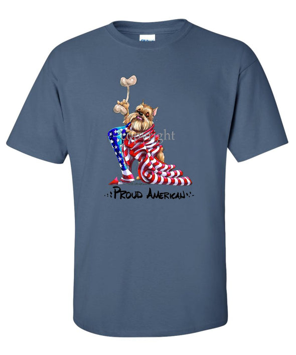 Brussels Griffon - Proud American - T-Shirt