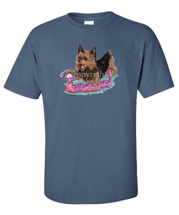 Australian Terrier - With Toy Snake - Caricature - T-Shirt