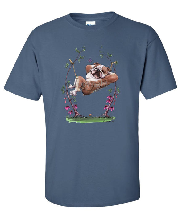 Bulldog - Hammock - Caricature - T-Shirt
