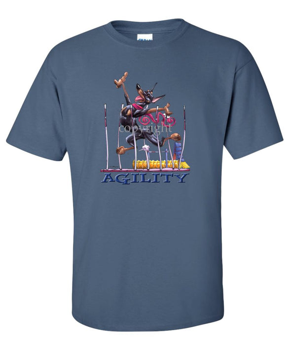 Doberman Pinscher - Agility Weave II - T-Shirt