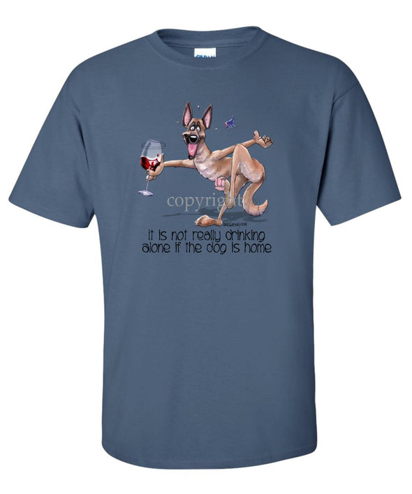 Belgian Malinois - It's Drinking Alone 2 - T-Shirt
