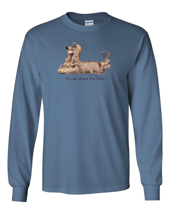 Afghan Hound - All About The Dog - Long Sleeve T-Shirt
