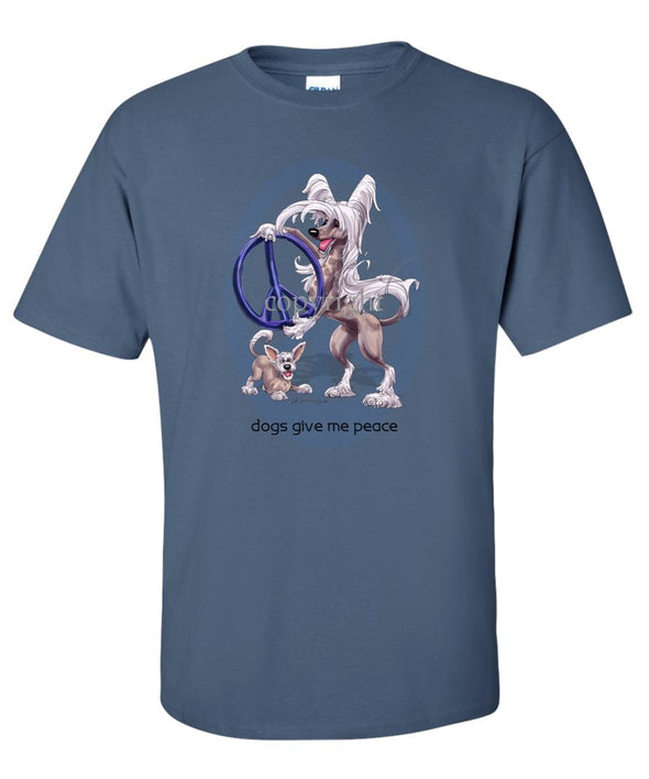 Chinese Crested - Peace Dogs - T-Shirt