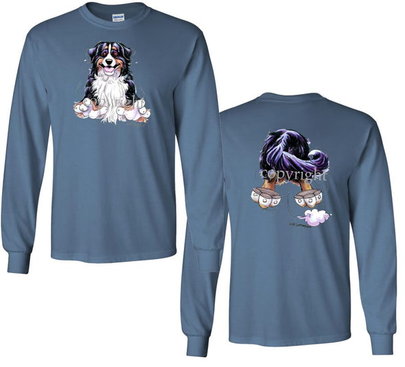 Bernese Mountain Dog - Coming and Going - Long Sleeve T-Shirt (Double Sided)