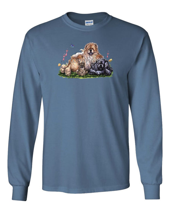 Chow Chow - Group - Caricature - Long Sleeve T-Shirt