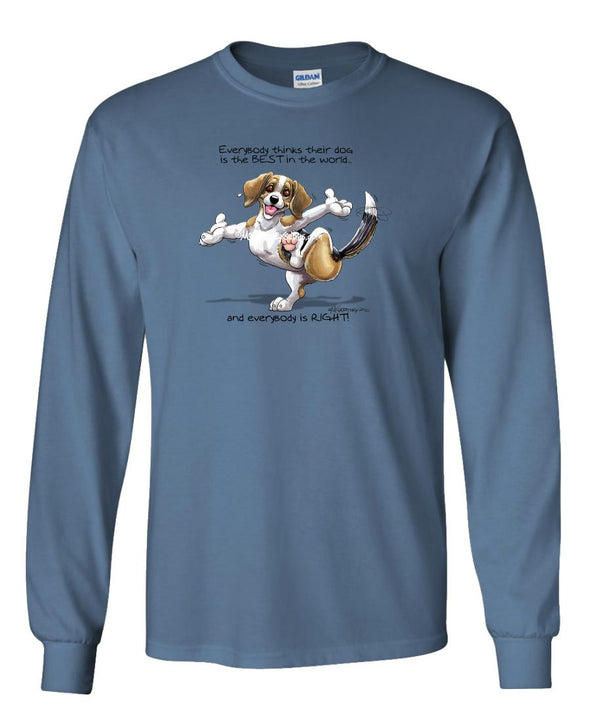 Beagle - Best Dog in the World - Long Sleeve T-Shirt