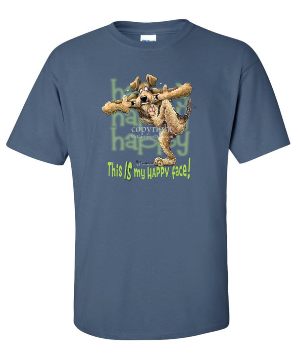 Airedale Terrier - 2 - Who's A Happy Dog - T-Shirt