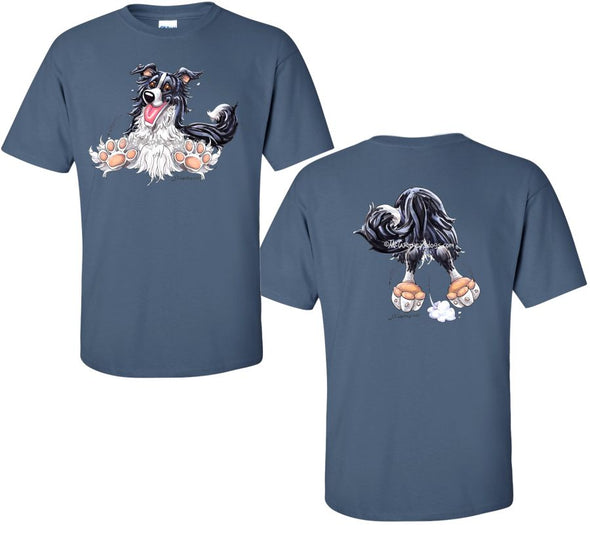 Border Collie - Coming and Going - T-Shirt (Double Sided)