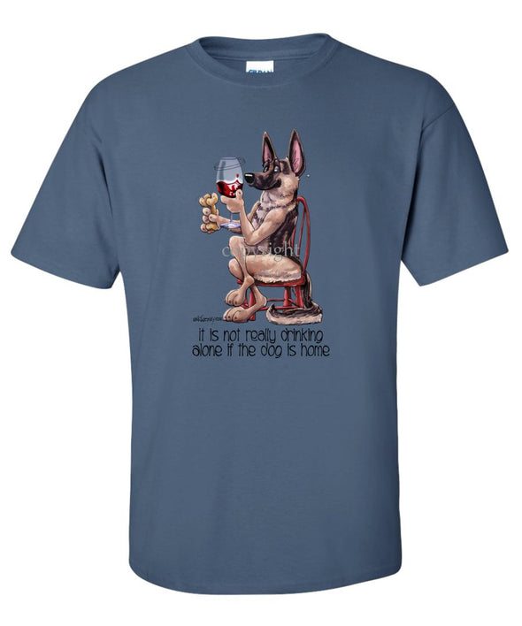 German Shepherd - It's Not Drinking Alone - T-Shirt