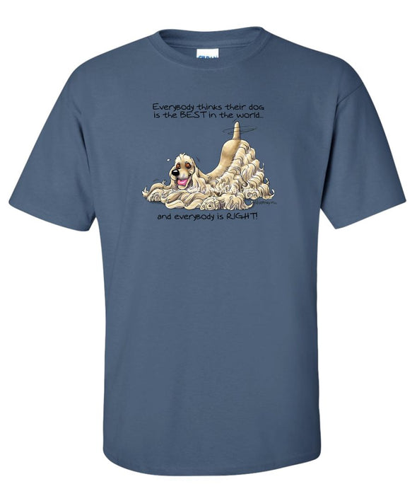 Cocker Spaniel - Best Dog in the World - T-Shirt