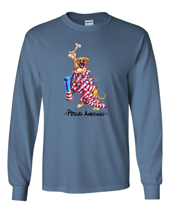 Rhodesian Ridgeback - Proud American - Long Sleeve T-Shirt