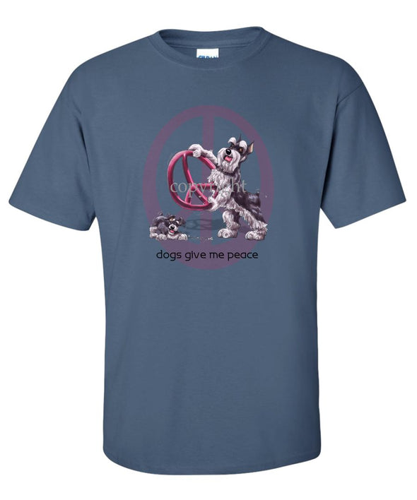 Schnauzer - Peace Dogs - T-Shirt