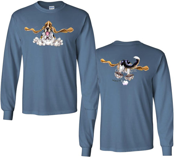 Basset Hound - Coming and Going - Long Sleeve T-Shirt (Double Sided)