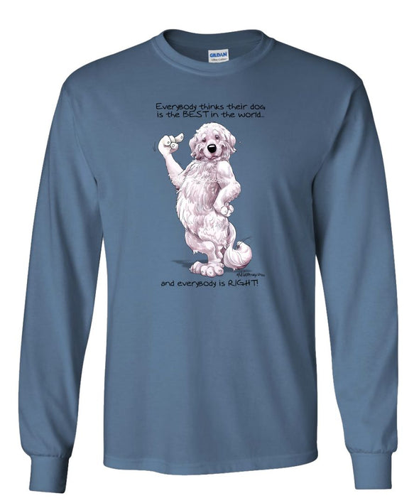 Great Pyrenees - Best Dog in the World - Long Sleeve T-Shirt