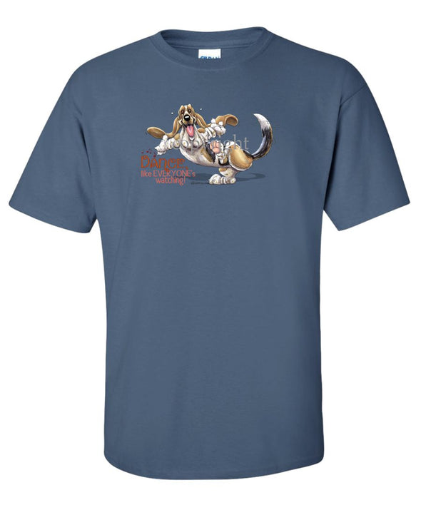 Basset Hound - Dance Like Everyones Watching - T-Shirt