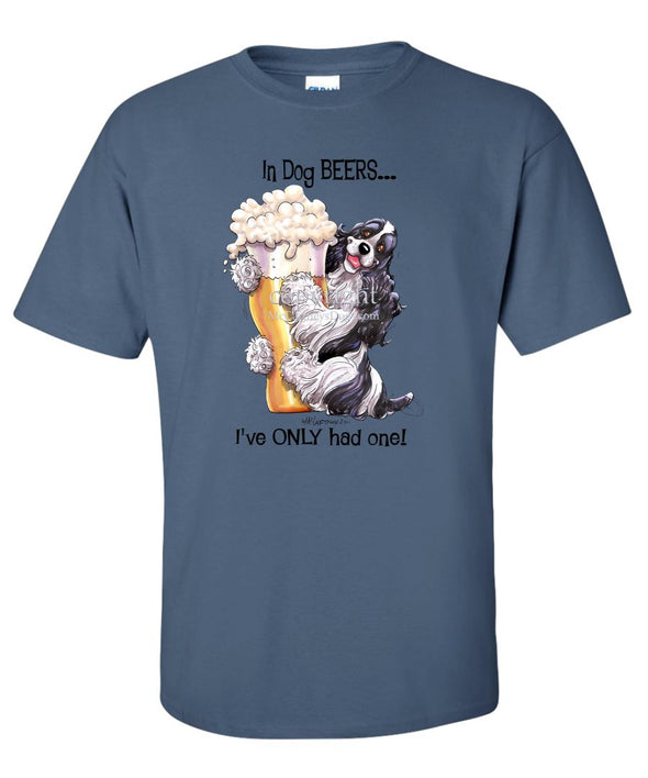 Cocker Spaniel  Black White - Dog Beers - T-Shirt
