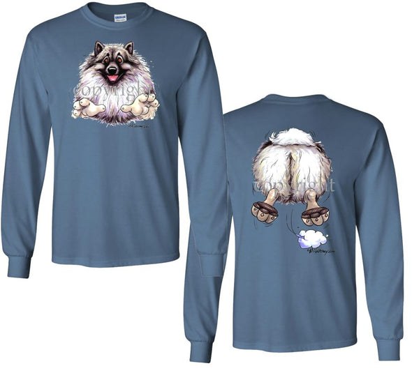 Keeshond - Coming and Going - Long Sleeve T-Shirt (Double Sided)
