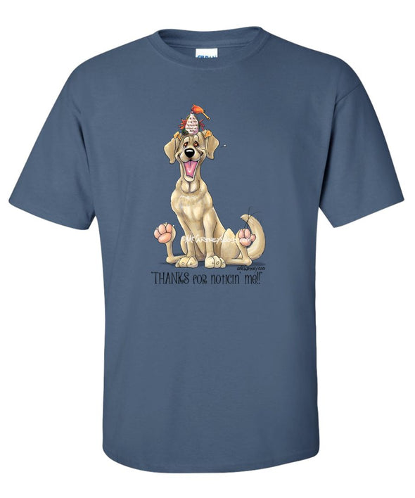 Labrador Retriever  Yellow - Noticing Me - Mike's Faves - T-Shirt