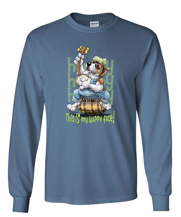 Saint Bernard - Who's A Happy Dog - Long Sleeve T-Shirt