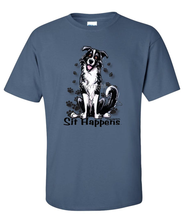 Border Collie - Sit Happens - T-Shirt