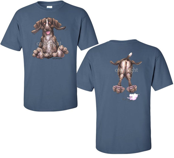 German Shorthaired Pointer - Coming and Going - T-Shirt (Double Sided)