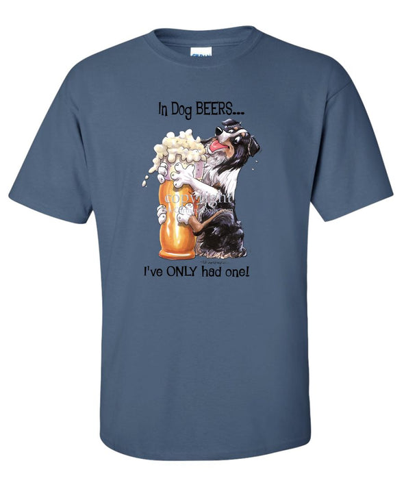 Australian Shepherd  Black Tri - Dog Beers - T-Shirt