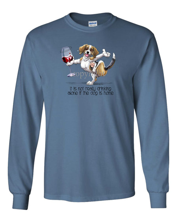 Beagle - It's Drinking Alone 2 - Long Sleeve T-Shirt