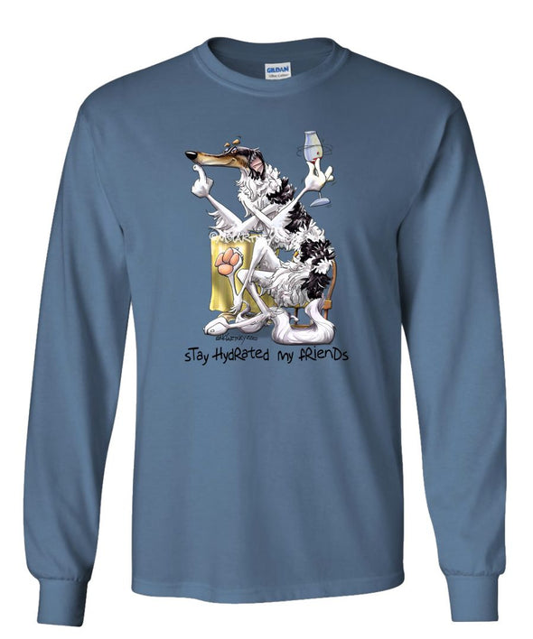 Borzoi - Stay Hydrated - Mike's Faves - Long Sleeve T-Shirt