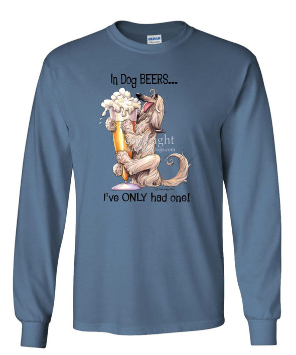 Afghan Hound - Dog Beers - Long Sleeve T-Shirt