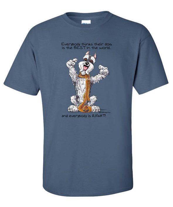 Schnauzer - Best Dog in the World - T-Shirt