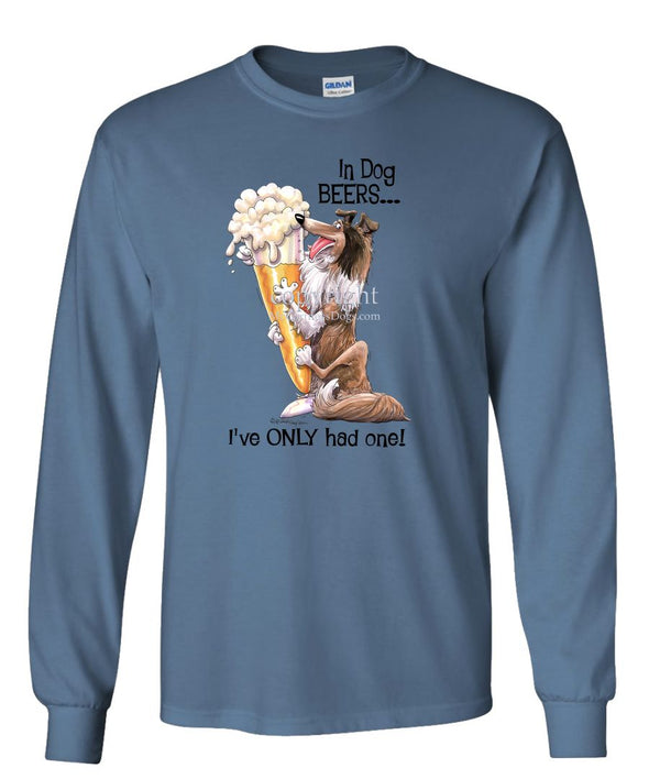 Collie - Dog Beers - Long Sleeve T-Shirt