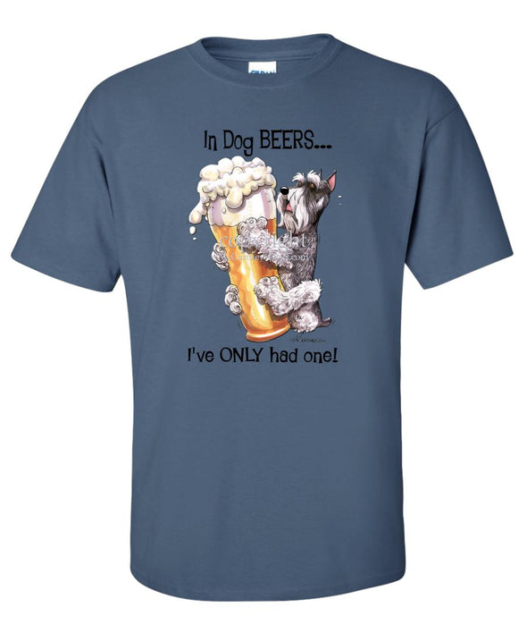Schnauzer - Dog Beers - T-Shirt