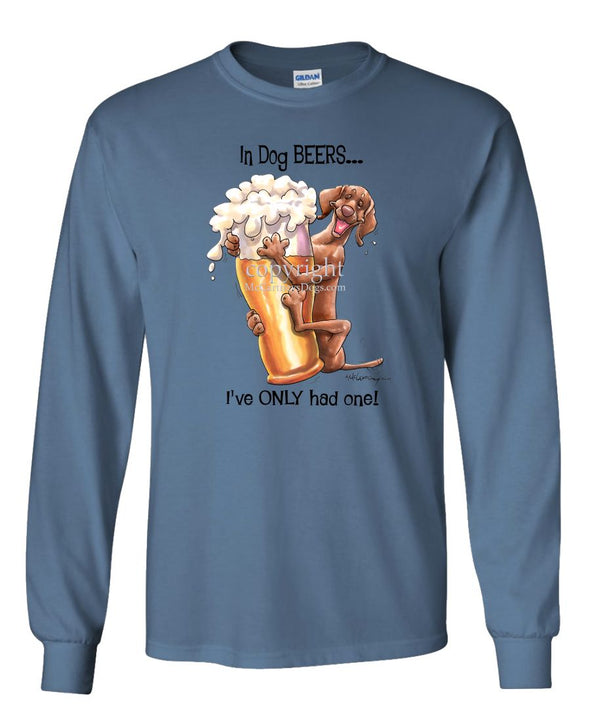 Vizsla - Dog Beers - Long Sleeve T-Shirt