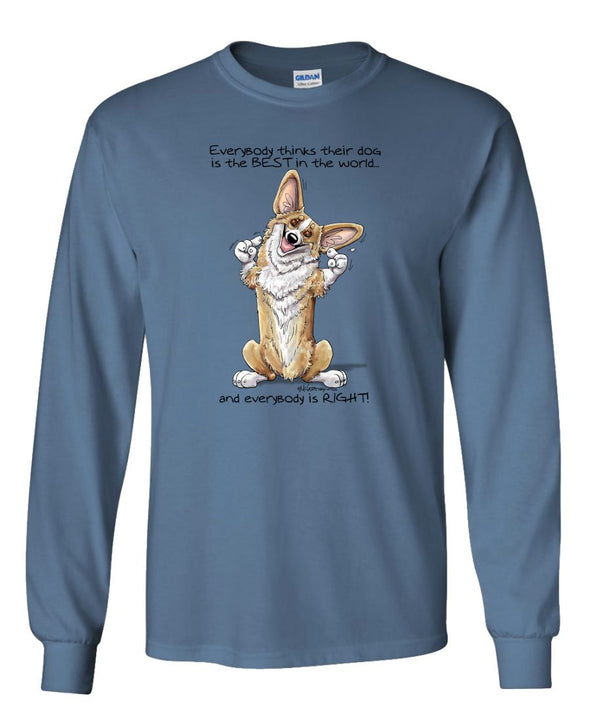 Welsh Corgi Pembroke - Best Dog in the World - Long Sleeve T-Shirt