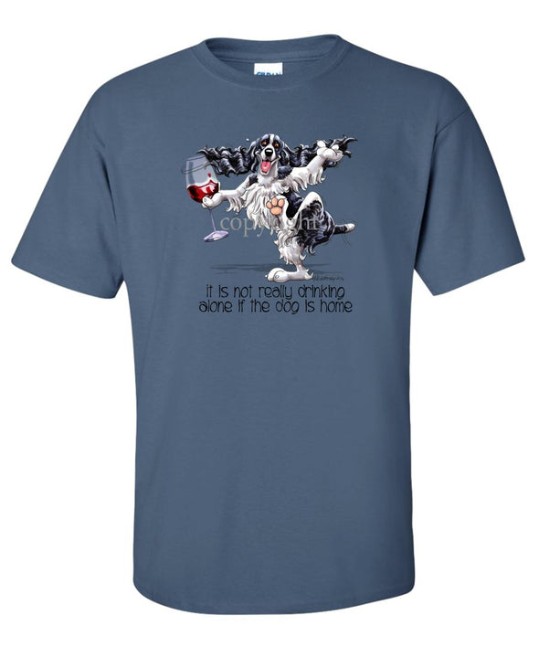 English Springer Spaniel - It's Drinking Alone 2 - T-Shirt