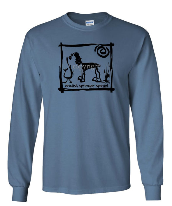 English Springer Spaniel - Cavern Canine - Long Sleeve T-Shirt