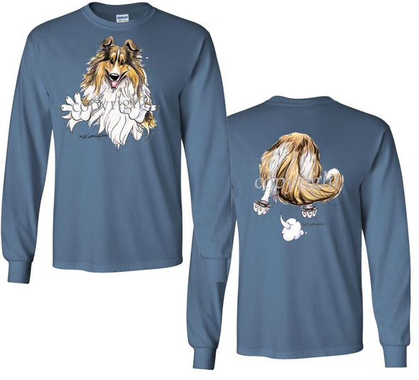Shetland Sheepdog - Coming and Going - Long Sleeve T-Shirt (Double Sided)