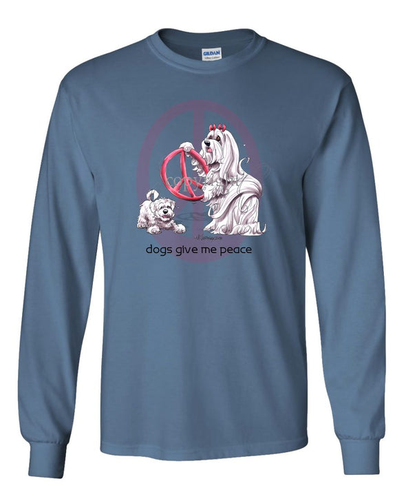 Maltese - Peace Dogs - Long Sleeve T-Shirt