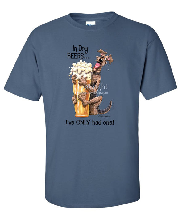 Airedale Terrier - Dog Beers - T-Shirt