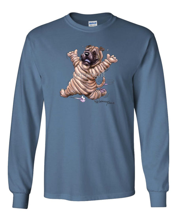 Shar Pei - Happy Dog - Long Sleeve T-Shirt