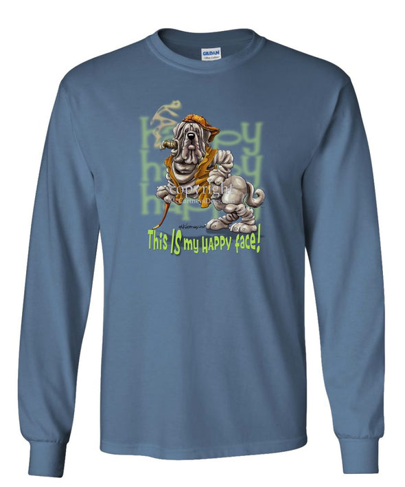 Neopolitan Mastiff - Who's A Happy Dog - Long Sleeve T-Shirt